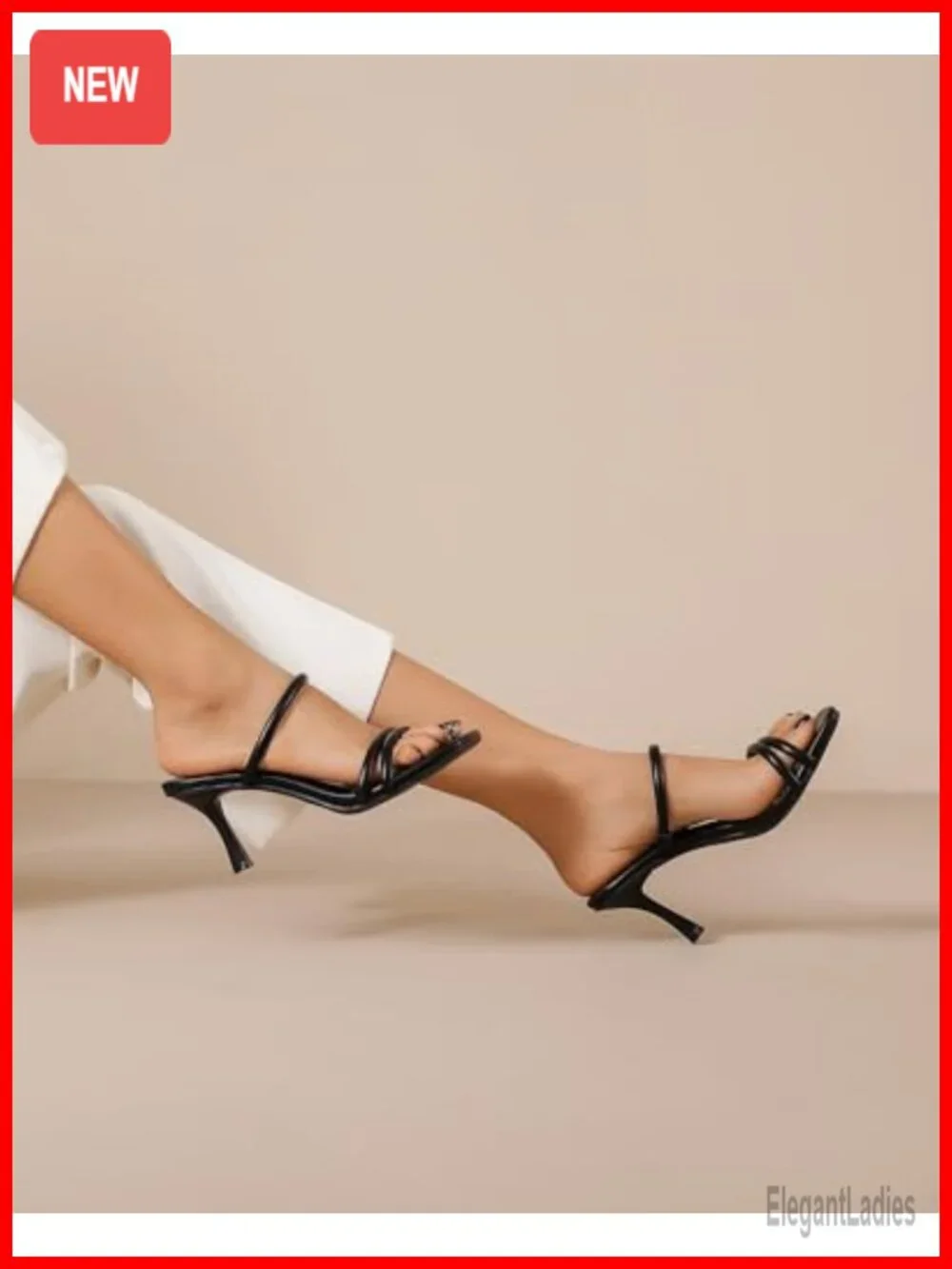 Square Open Toe Strappy Mules Heeled Sandals Dressy Comfort Kitten Heel